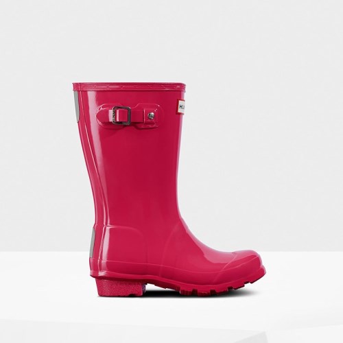 Hunter Original Gloss Rain Boots For Kids - NZ J7458